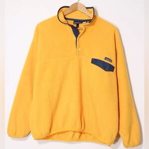 Patagonia Synchilla yellow fleece pullover Men’s Large Synchilla vintage 1998